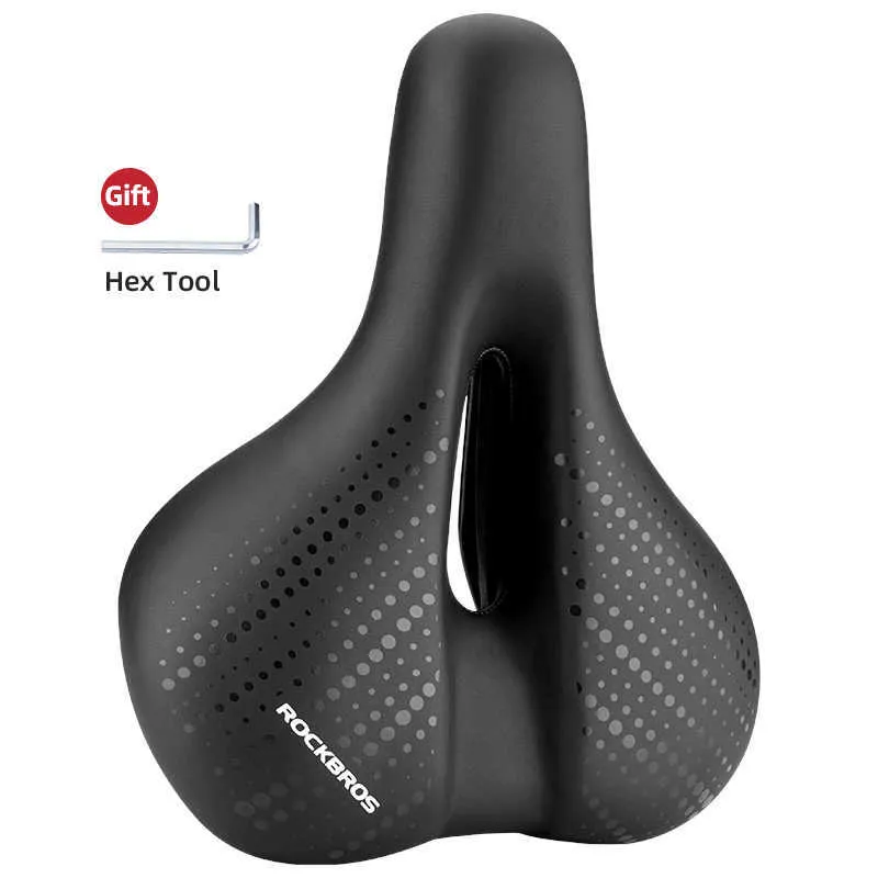 s ROCKBROS Comfort Wide Bike Seat Bicycle Parts Cycling Accessories sillin bicicleta selle velo Road MTB Saddle 0131