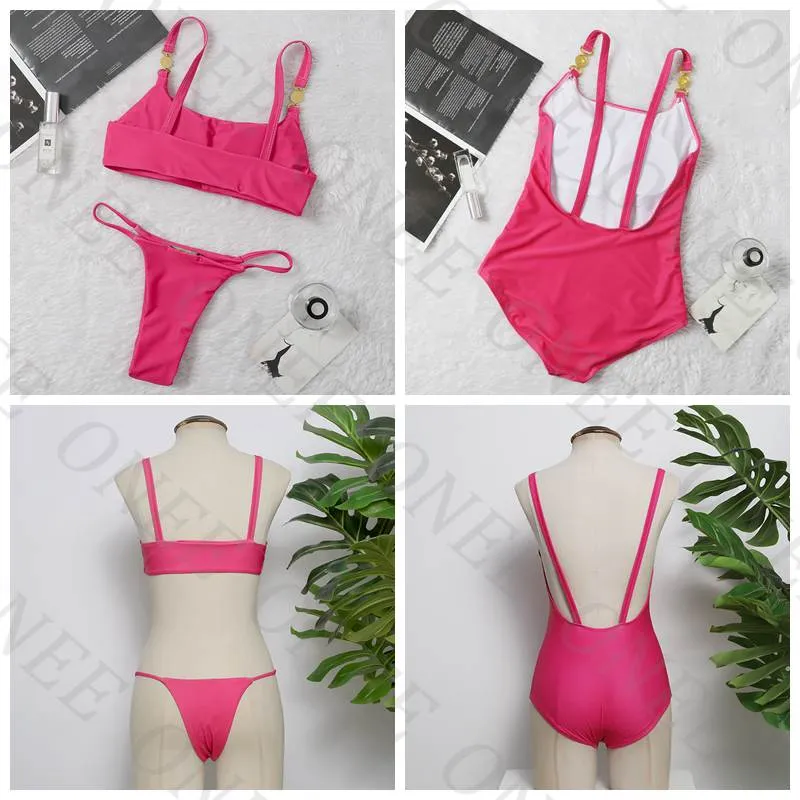 Women's Swimwear Fashion Women Swimsuit Sexy Girls Bathing Suit Bikinis One-piece Suits Set Bodysuit Swim Clothing Designer Swimming Bikini Bathers 718