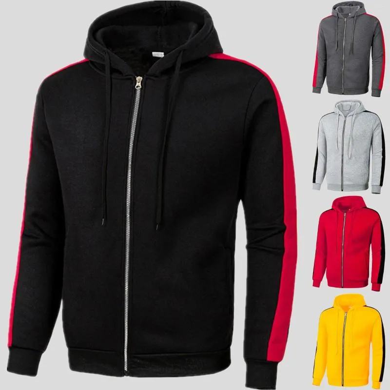 Hoodies masculins pour hommes minces d'automne à capuche solide décontractée Couleur supérieure longue veste athlétique vintage vintage vêtements ethnique pull