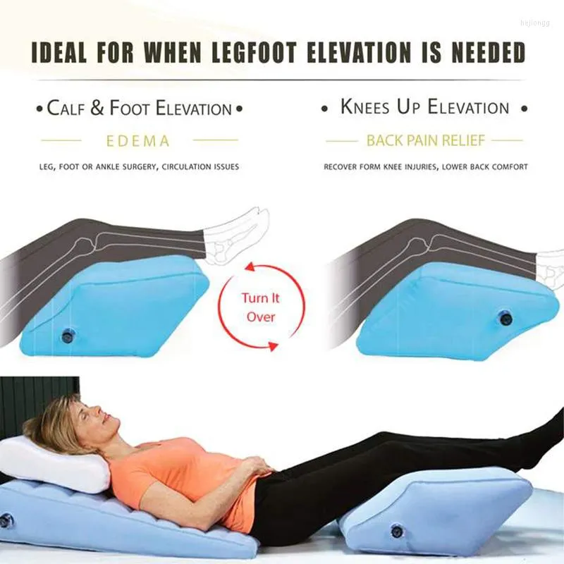 Almohada Mintiml Pierna Cuña Suave Cielo Inflable Resto Ligero Portátil Rodilla