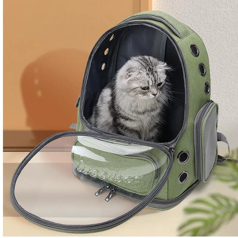 Dog Car Seat Covers Cat Bag Portable Backpack Large Capacity Transparent Window Ventilation Small Pet Supplies 1 Pcs