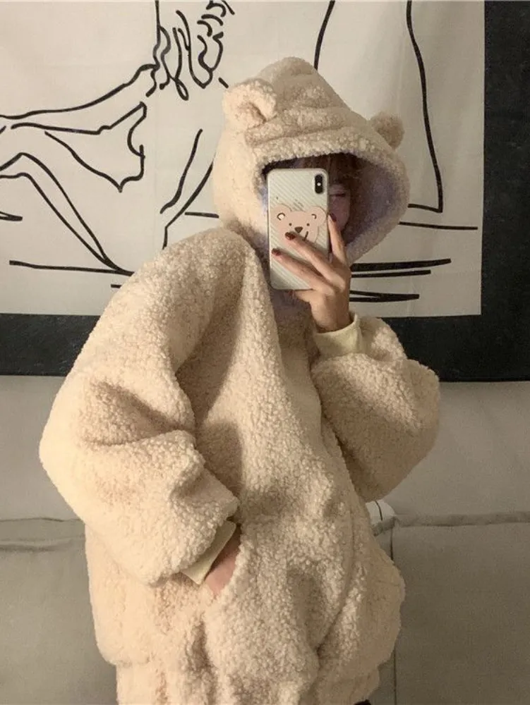 Sweet Kawaii Bear Zip Up hoodies for men for Women Sweet Kawaii Bear Zip Up hoodies for men for Women