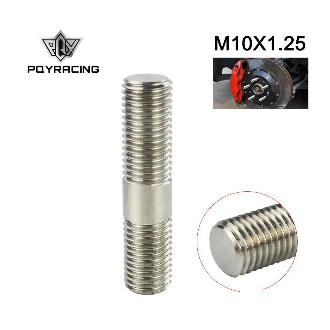Wheel Bolt Nut 10Mm M10X1.25 Exhaust Stud 303 Stainless Steel Double End Threaded Screw Deb01 Drop Delivery Mobiles Motorcycles Pa Dhyjh
