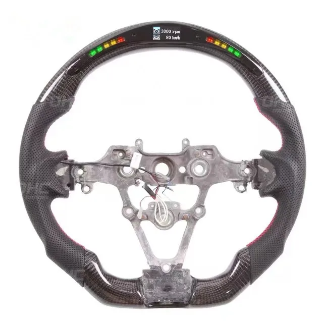 Real Carbon Fiber Steering Wheel Compatible for Kia K5 LED Smart Car Wheel