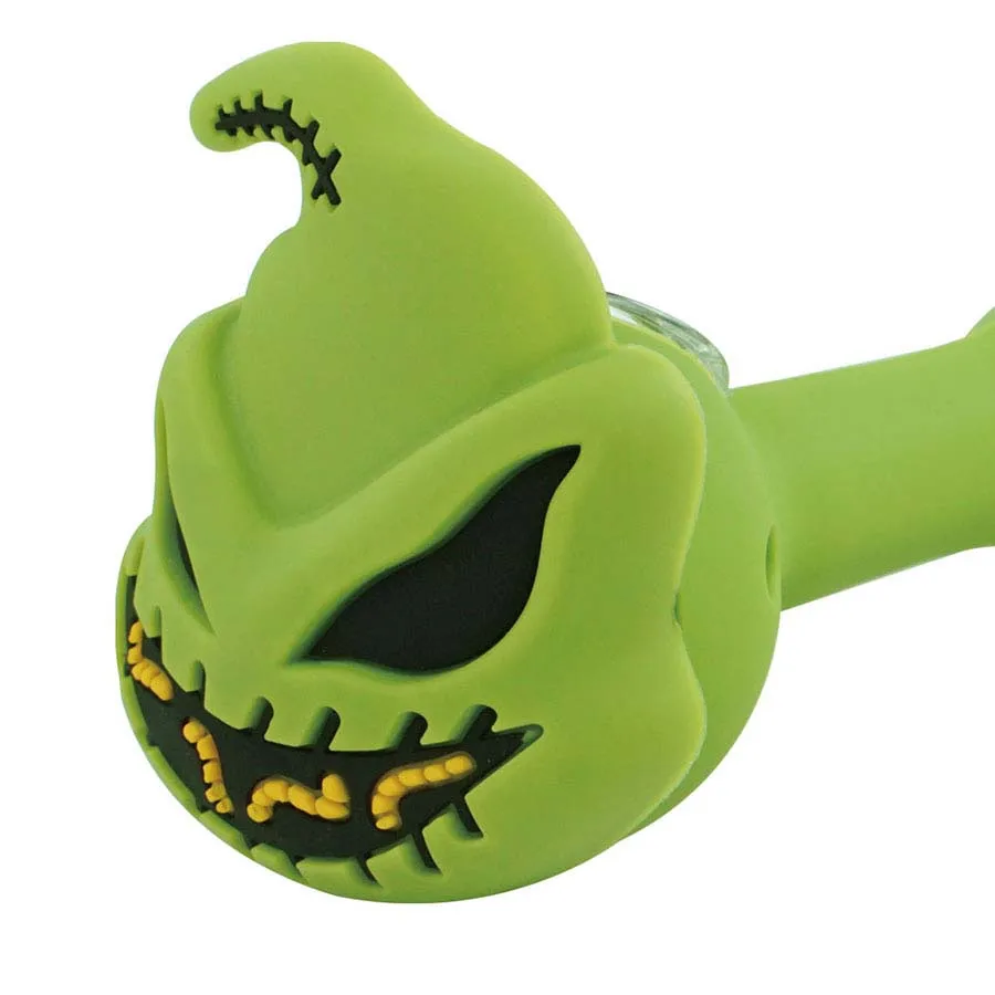 Pipes à fumer YHSWE Oogie Boogie tabac à main Pipe barboteur fumée Silicone avec bol en verre