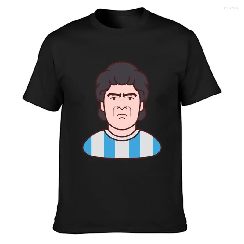 Camisetas masculinas Maradona camisa famosa de verão algodão o-gola autêntica novidade personaliza cartas