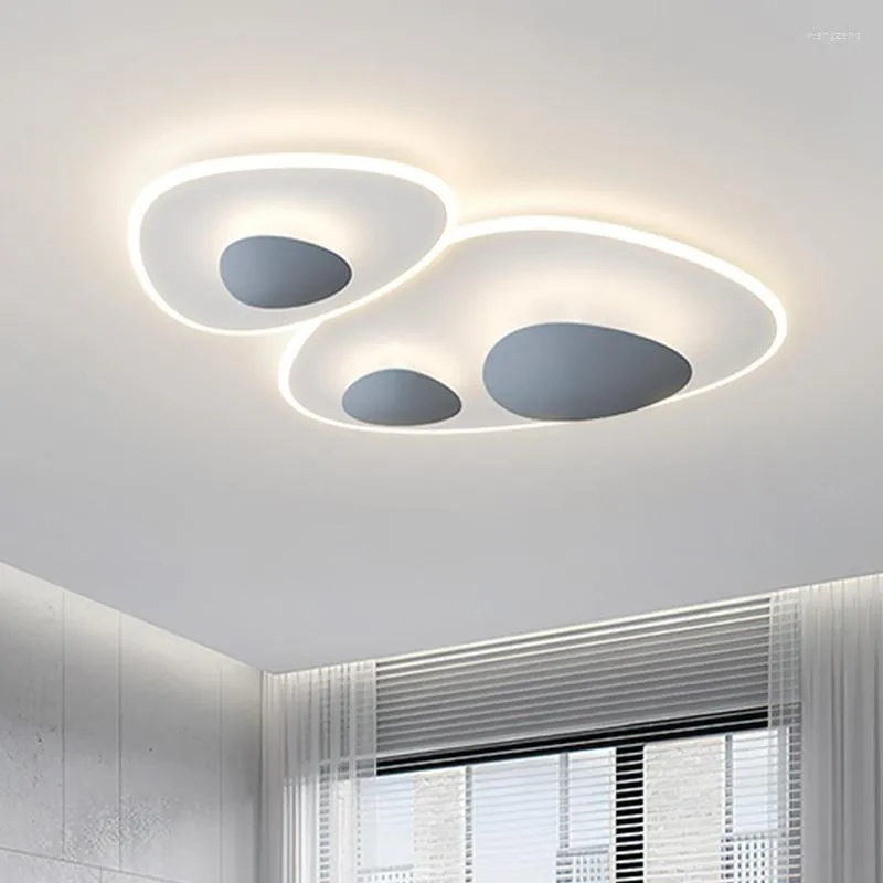 Avizeler Modern Akrilik Düzensiz LED Dimmable Avize Oturma Odası Boyalı Metal Tavan Aydınlatma Nordic Işıklar