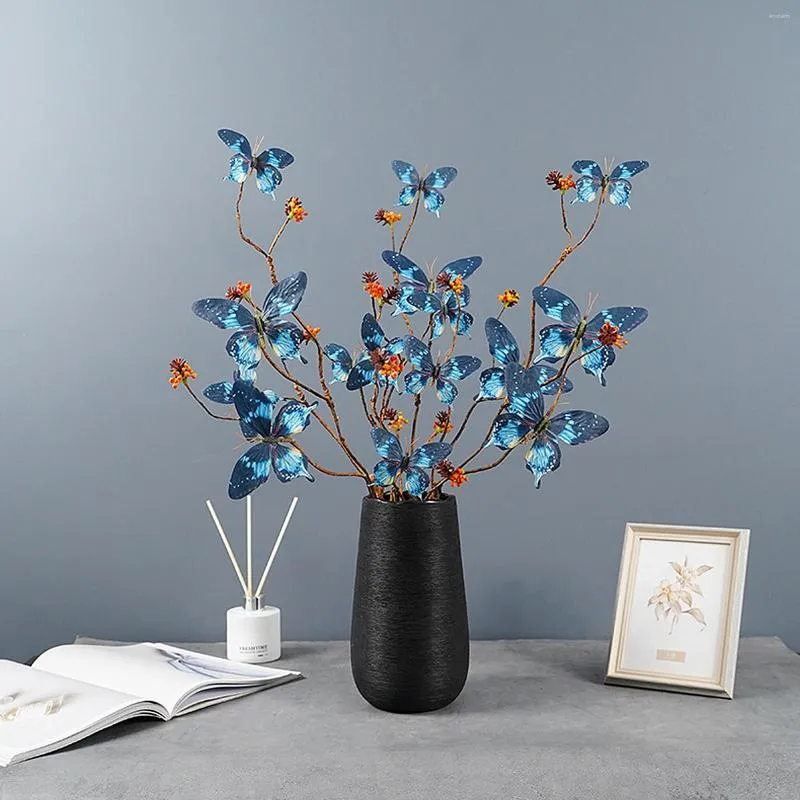 Flores decorativas Creative Butterfly Artificial for Birthday Party Decorações de casamento