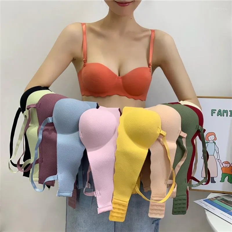 Seamless Push Up Women Bra Detachable Shoulder Straps A B Cup Brassiere  Sexy Female Wireless Bra Female Underwear Intimates