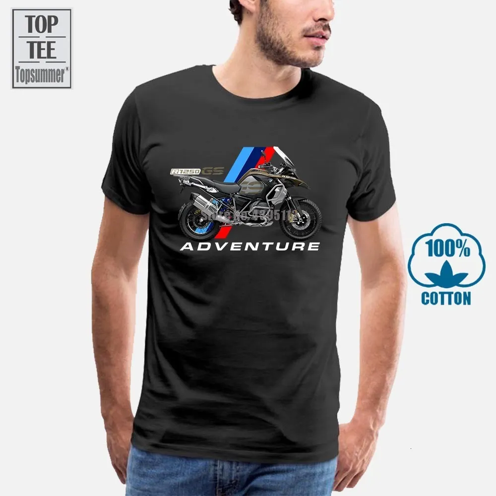 T-shirts masculins Motorcycle allemand Motorrad 1250 GS T-shirts surdimensionnés pour hommes Vêtements à manches courtes Streetwear grand tops de grande taille 230131