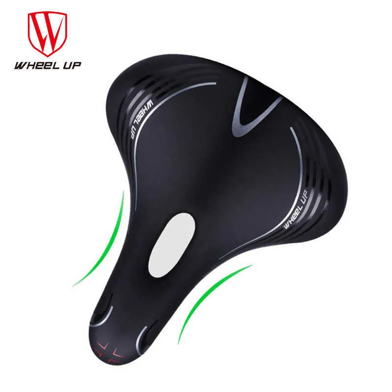 Selle RUOTA SU Comodo cuscino morbido Sedile per bicicletta Mtb Road Sottosella Uomo Donna Parti di ciclismo per Big Ass Accessorio bici 0131