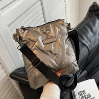 Evening Bags Shoulder Side Bag For Women 2023 Fashion Trend Designer Big Down Handbags And Purses Crossbody Tote Shopping Wallet