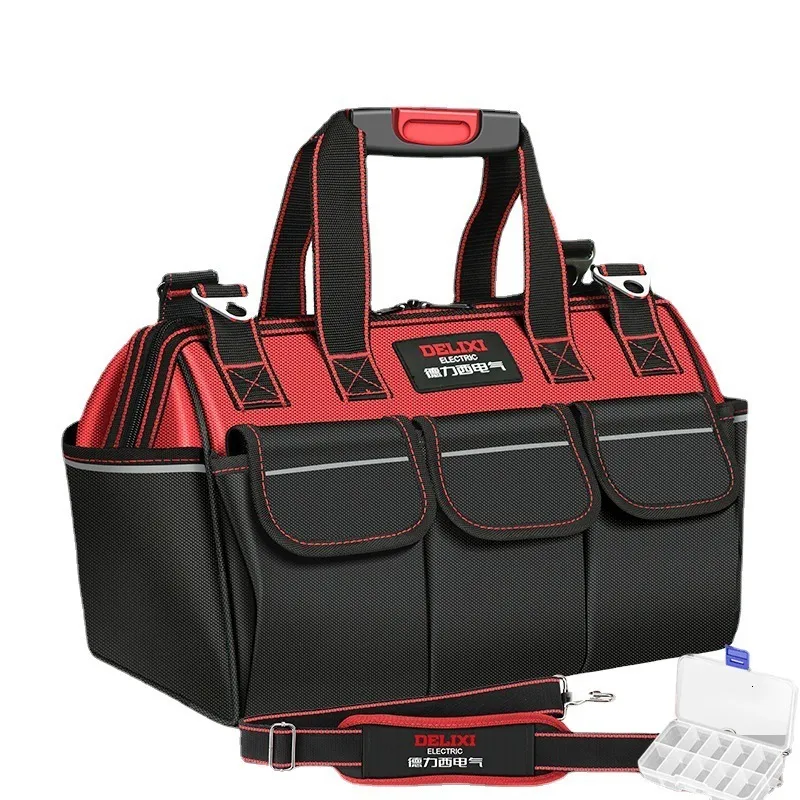 Sac à outils Sac à outils 1680D Oxford Tissu Électricien Organisateur Charpentier Stockage professionnel Moto Multifonction Grande capacité Sac à outils 230130