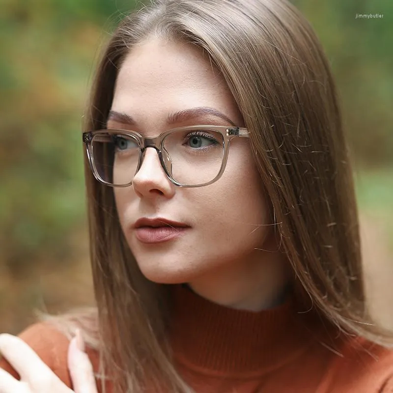 サングラスフレームスクエアアンチブルーライト女性メガネ2023トレンドコンピューターゴーグル眼鏡透明なビンテージ光学スペクタクル