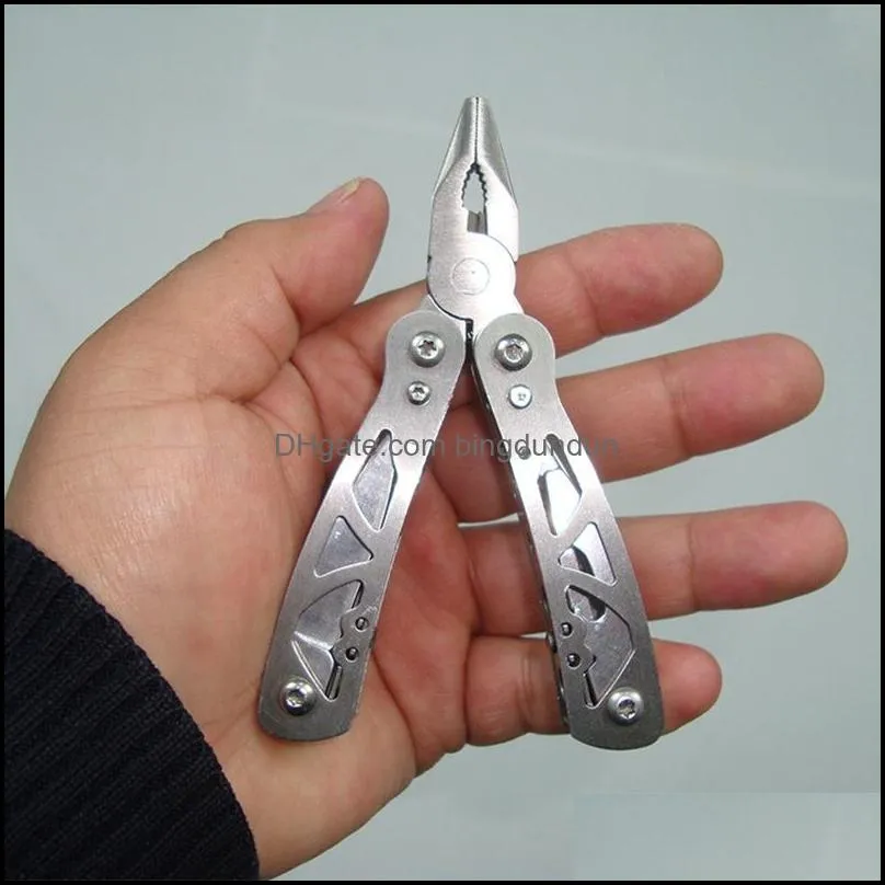 Pliers Mti Function Pocket Folding Tools Plier Knife Bottle Opener Screwdriver Outdoor Portable Stainless Steel Combination Dbc Drop Dhhbp