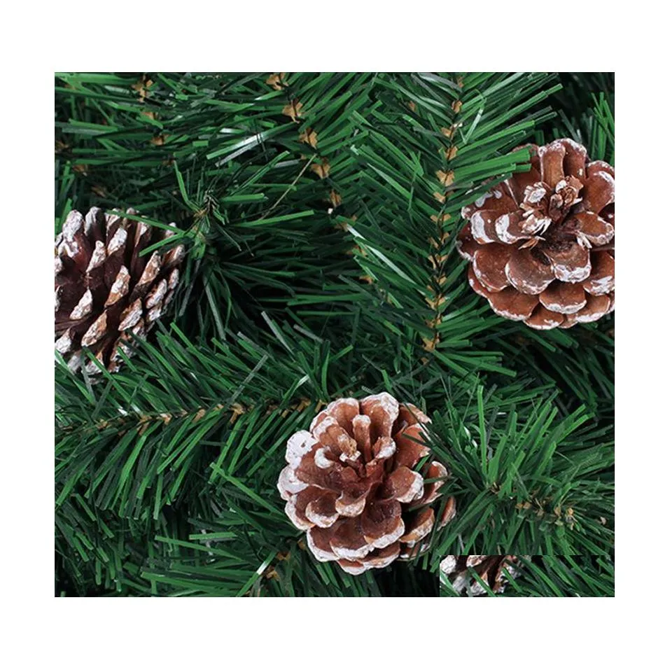 クリスマスデコレーションパインコーン天然松ぼっくり装飾弦ペンダントクラフトギフトタグツリーパーティーハンギングドロップ配達otvmd