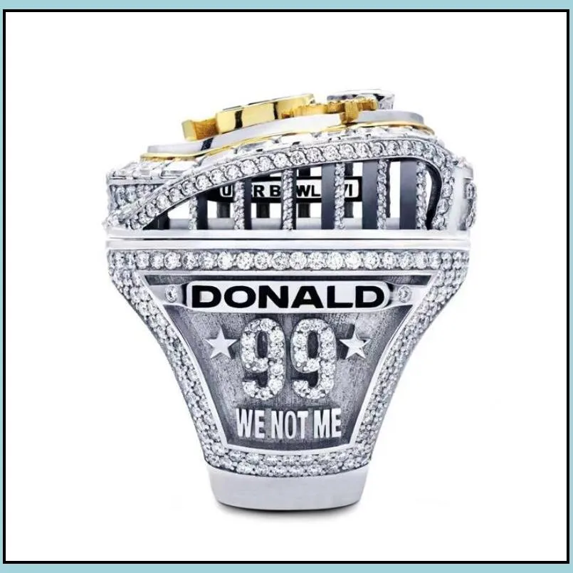 5 player 2021 2022 american football team champions championship ring stafford kupp ramsey donald mcvay fan gift