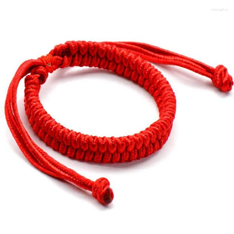 Link Bracelets Braided Good Lucky Red Rope Line Bracelet Female Men's Gift Adjustable Protection Women Men Party Bijoux