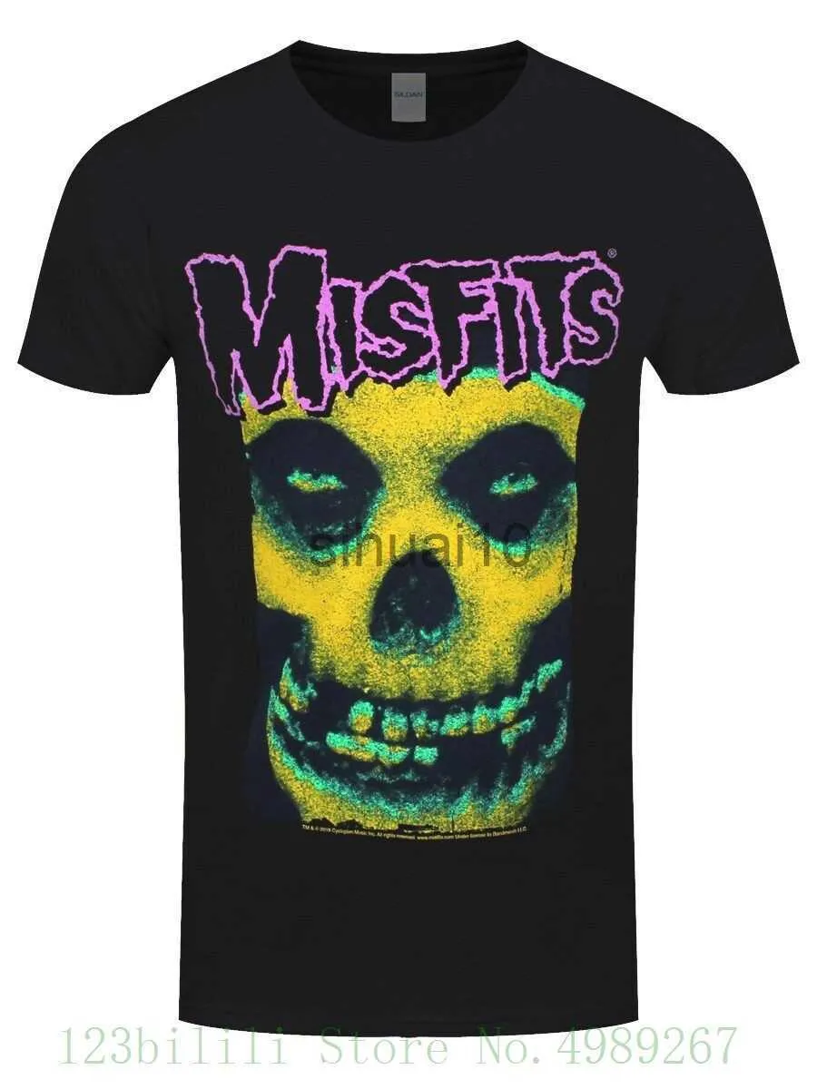 Męskie koszulki Misfits T Shirt Kolor Męski czarny okrąg