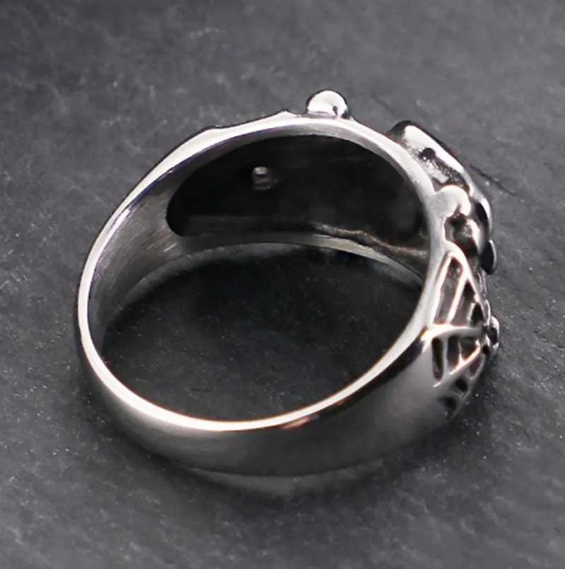 Gothic Stalen Schedel Ringen Man Punk Rock Skelet Mannen Ring Mannelijke Partij Sieraden Accessoires