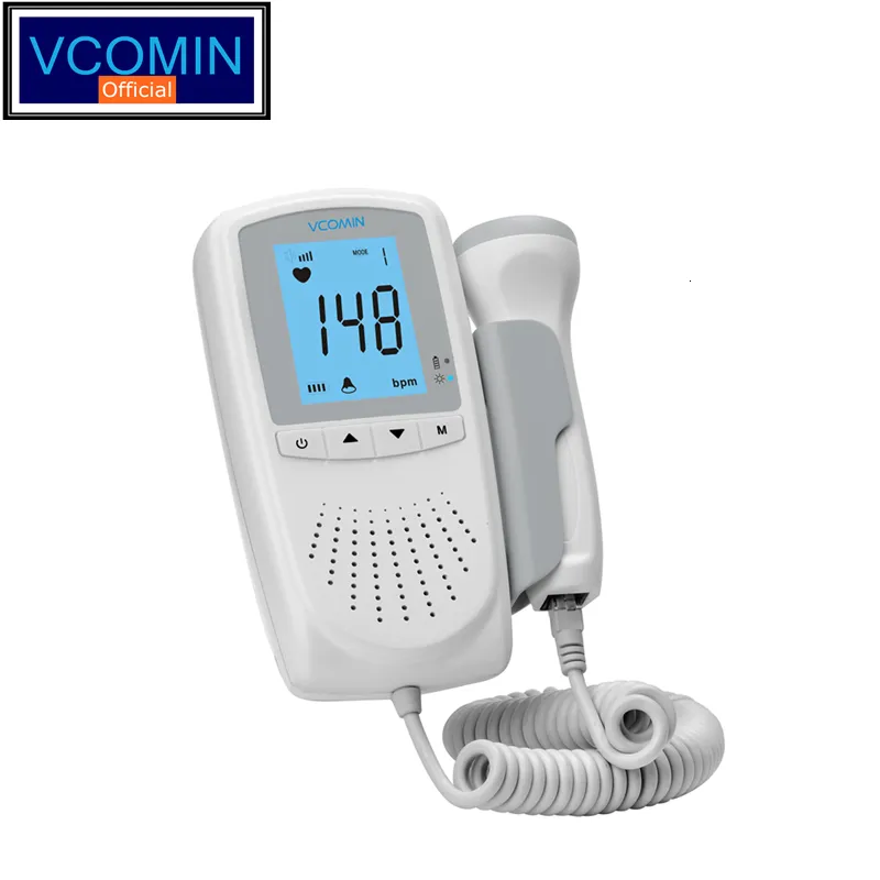 Andra hälsoskönhetsartiklar VComin Fetal Doppler Handhold Pocket Portable Baby Heart Pregnancy Ultraljud Foster Doppler Detector Machine 230801