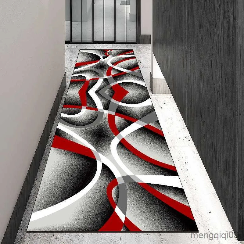 Tapis tapis de sol rectangulaire de décoration de maison géométrique peut être coupé étude salon hôtel couloir tapis de sol tapis antidérapant R230801