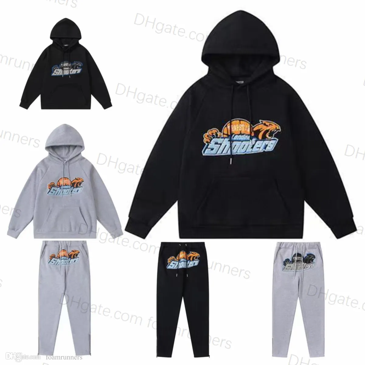 Trainingspakken voor heren Nieuwe Trapstar-trainingspakken voor heren Borduren Shooter Warm Dames Yk Hoodies Designer Hoody-trui met lange mouwen en broek Broek met ritssluiting Maat Sxl