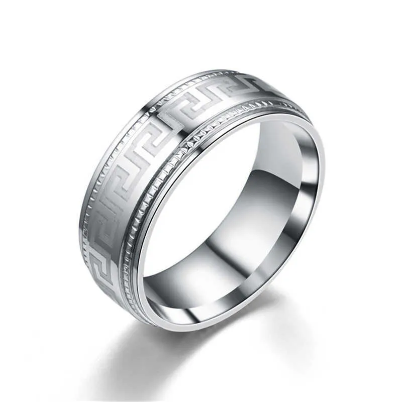 Personalized Men's Titanium Steel Rings Fashion Small Jewelry Wholesale