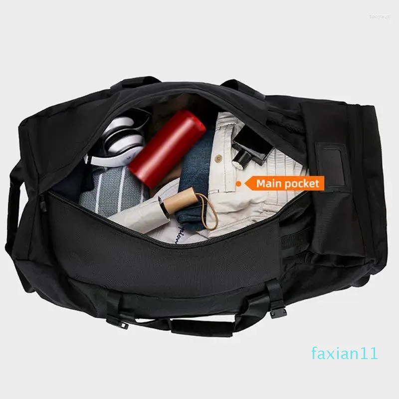 Malas de viagem unissex universal bolsa de viagem com roda grande capacidade dobrável bagagem bolsa de viagem bolsas de armazenamento à prova d'água