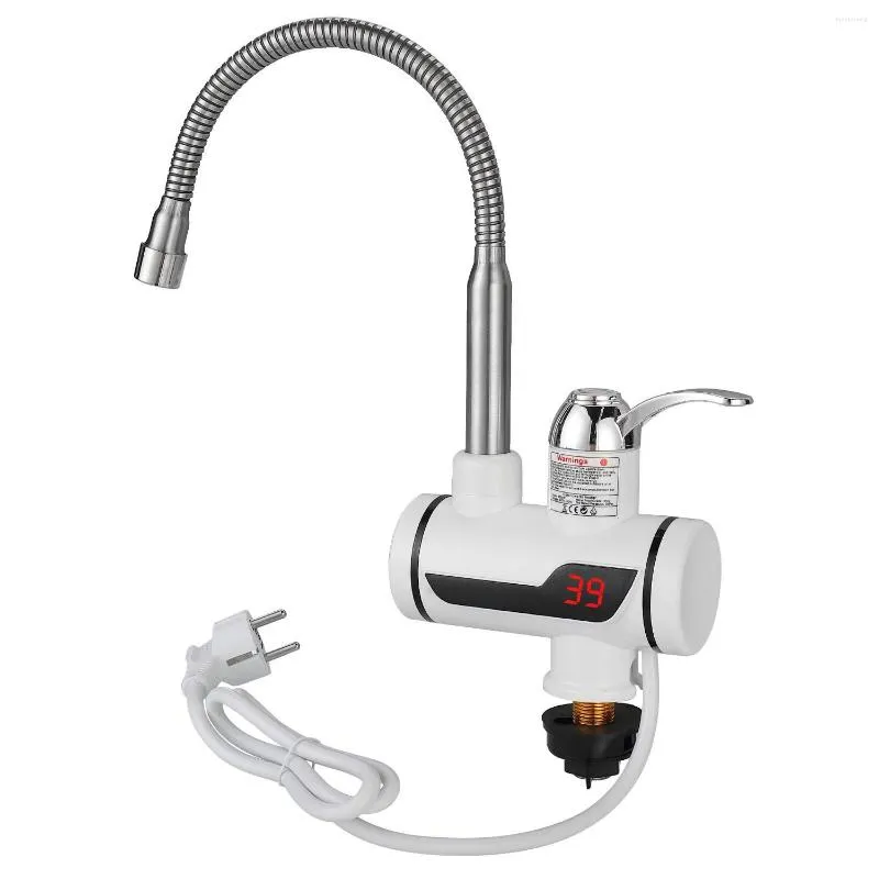 Robinets d'évier de salle de bain 3000W robinet de chauffage instantané ménage eau électrique LED affichage numérique sous avec prise ue robinet de chauffage