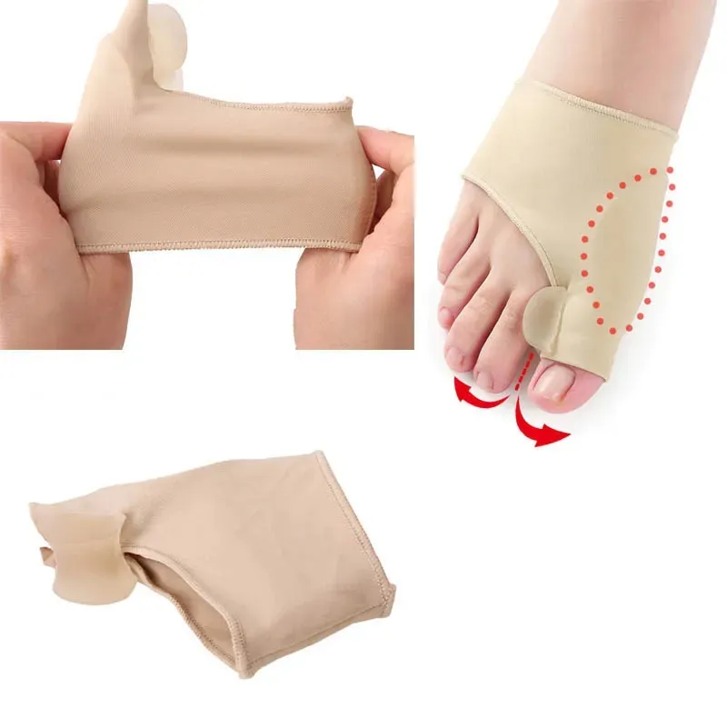 Big Bone Orthopädische Bunion Korrektur Pediküre Socken Silikon Hallux Valgus Corrector Hosenträger Zehen Separator Fußpflege Werkzeug 1 Paar = 2 Stücke