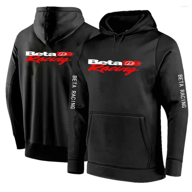 Hommes Hoodies 2023 Beta Racing Motocross Moto Solide Couleur Manches Longues Sweat Mode Hip Hop Outwear Pull Top