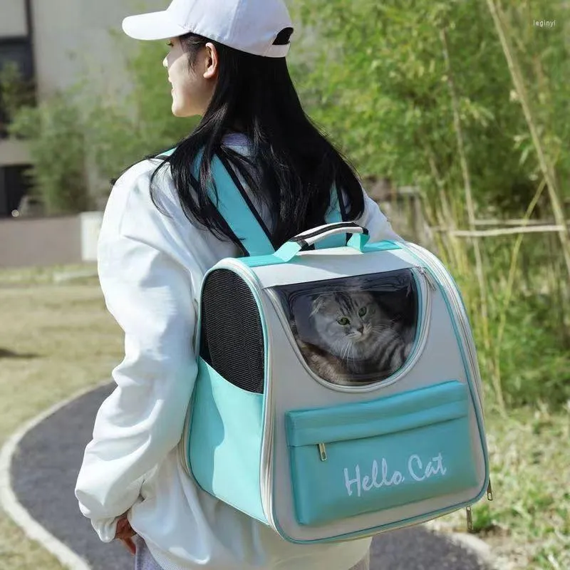 Cat Carriers Backpack Portable Breathable Pet Carrier Bag Out Travel Transparent Shoulders For Cats Small Dogs Carrying Supplies