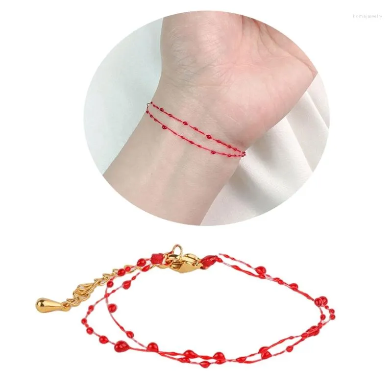Gothic Blood Drop Link Bracelet - Edgy Fashion Jewelry for Women ...