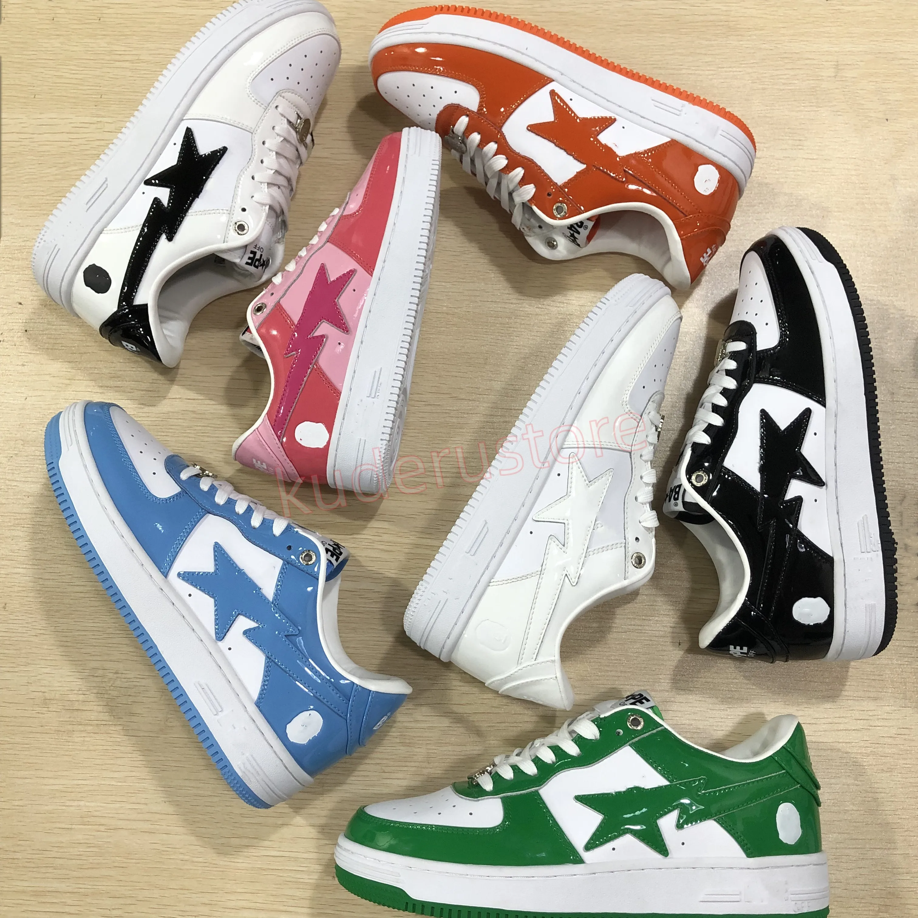 2023 Casual sk8 sta Chaussures Gris Noir stas off Couleur Camo Combo Rose Vert ABC Camos Pastel Bleu Cuir Verni M2 Avec Chaussettes Plateforme Baskets Baskets