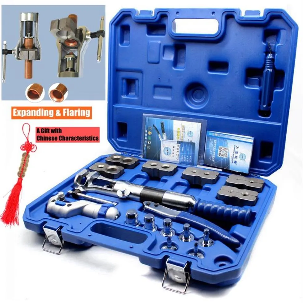 iGeelee Universal 2 in 1 Hydraulic Tube Expander and Flaring Tool Kit for 3 16 1 4 5 16 3 8 1 2 5 8 3 4 7 8 inch Soft HAVE Coppe317e