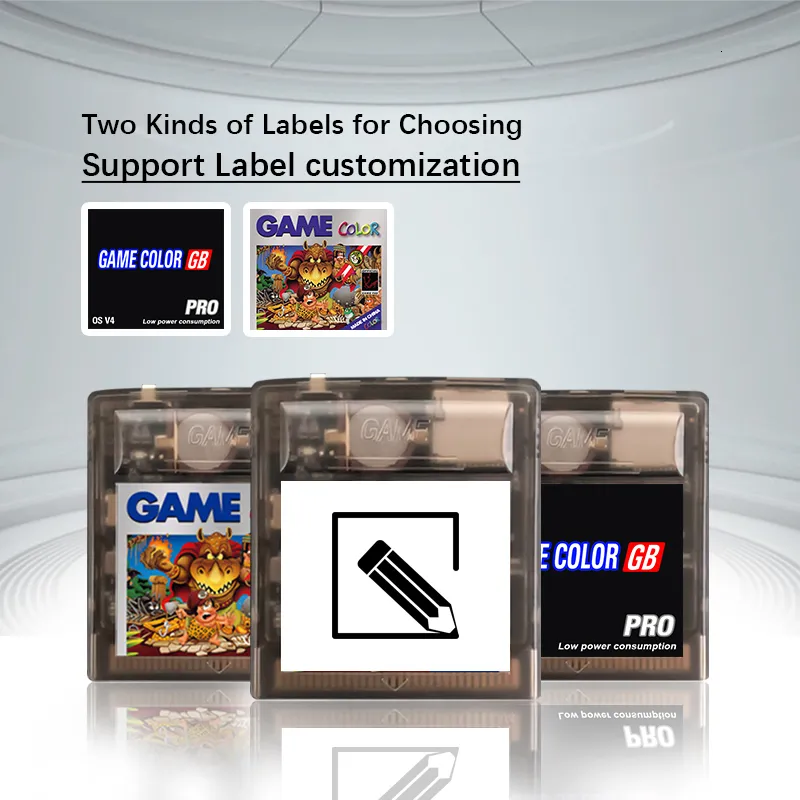 Cartouche Rétro 2250 Jeux En 1 Compatible Game Boy Et Game Boy Color, Avec Carte Micro SD 8 Go - Version V4