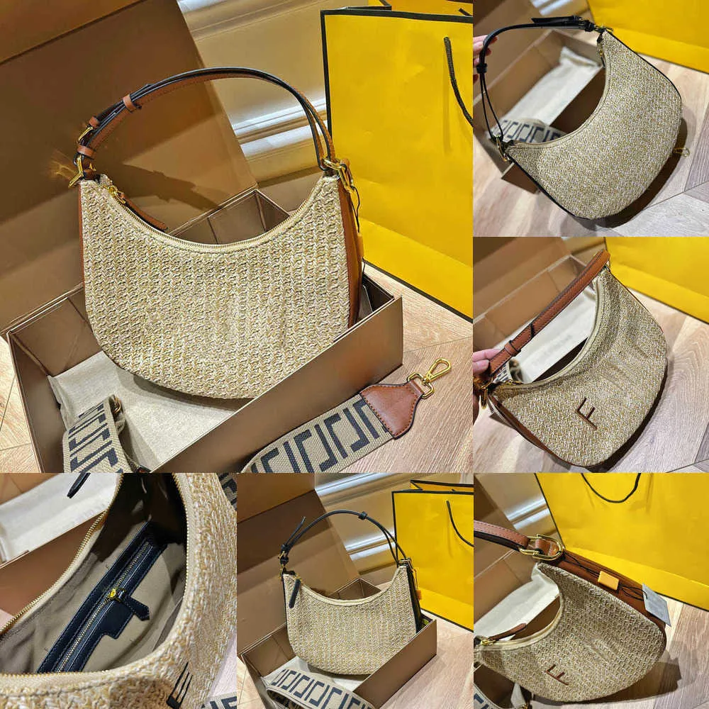 female Evening Bags Designer Bag LeatherTop Superior Quality Women Straw Luxury Beach Woven One-shoulder Messenger With Fashionable
