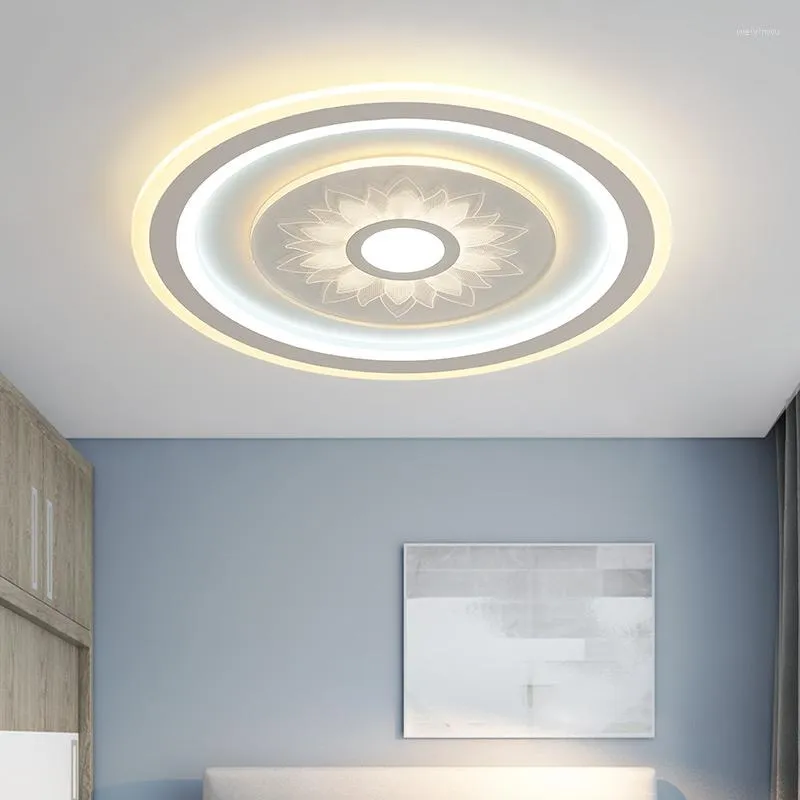 Plafoniere Fiore moderno Lampadario a led Lampada da sala da pranzo Illuminazione Soggiorno Camera da letto Appeso Acrilico bianco 73w Telecomando dimmerabile