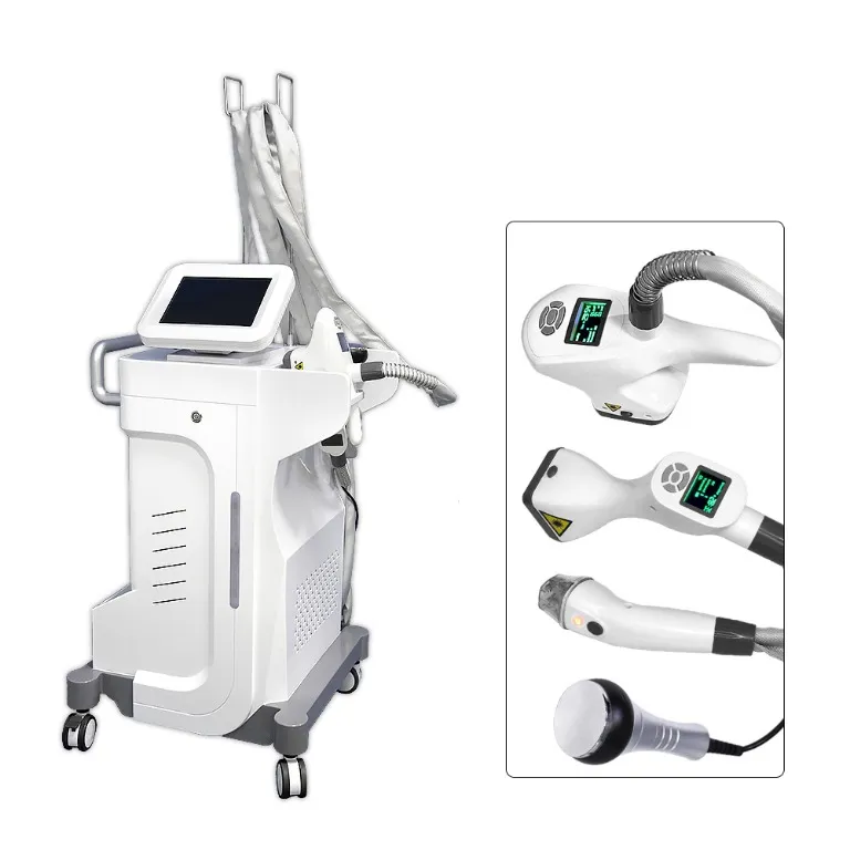 Laser Machine Vacuum Roller Massager Ir System per viso occhi corpo con 4 maniglie diverse