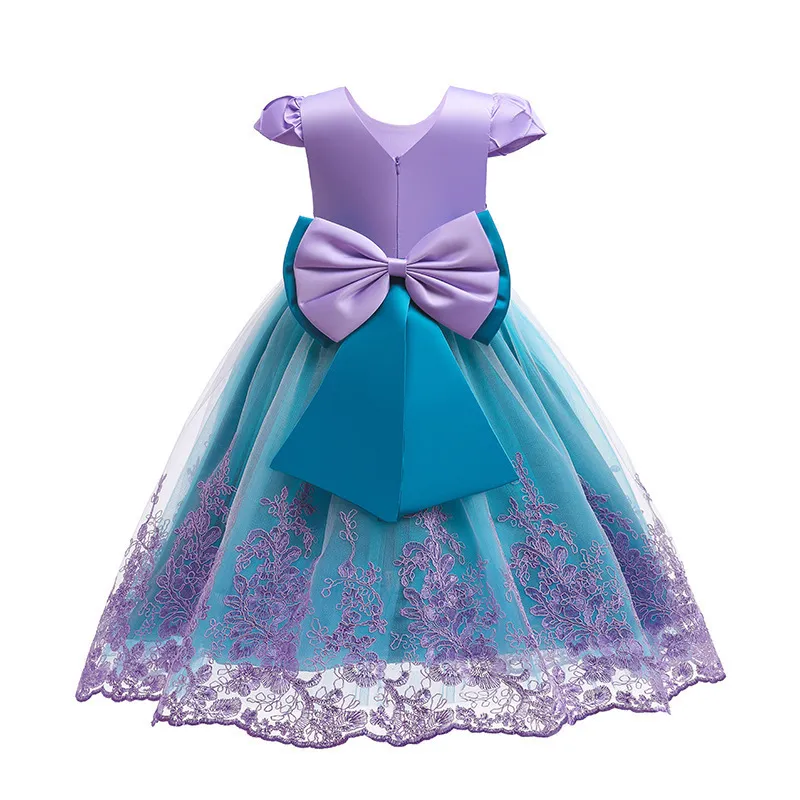 Vestido de la Sirenita Ariel para niñas, disfraz de Cosplay, ropa de fiesta  de cumpleaños, Carnaval, verano, 2022