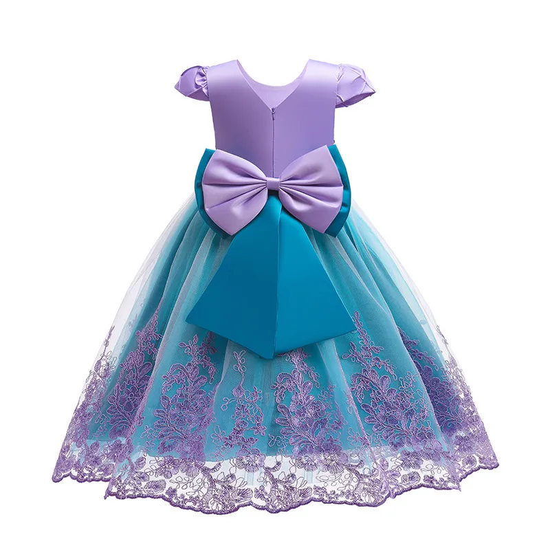 Disney Pequena Sereia Ariel Princesa Fantasia Crianças Vestido Para Meninas  Cosplay Crianças Carnaval Festa de Aniversário Roupas Sereia Vestido V