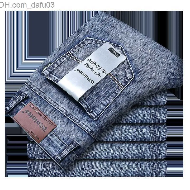 Jeans da uomo Jeans da uomo Jeans classici da uomo Jean Homme Pantnes Hombre Uomo Mannen Soft Black Biker Masculino Salopette di jeans Pantaloni da uomo 230224 Z230801