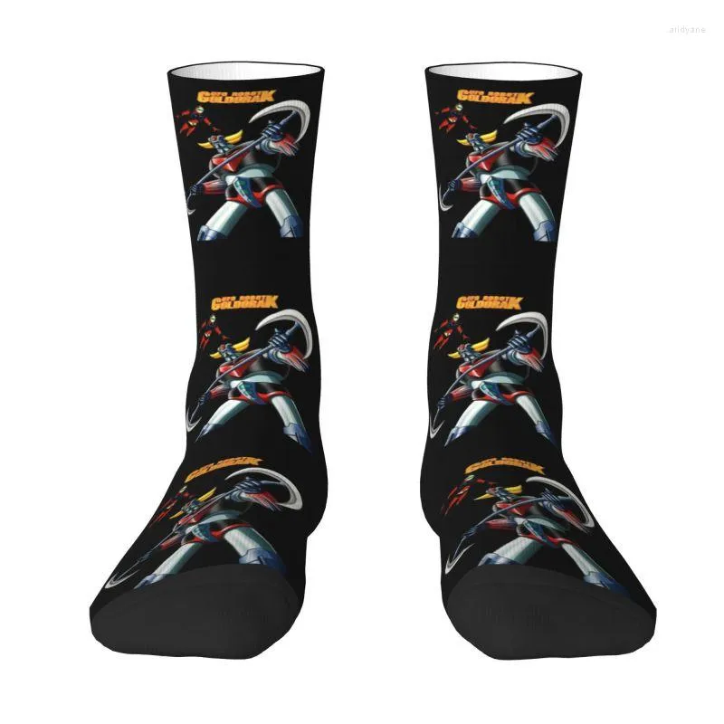 Men's Socks UFO Robot Goldrake Mens Crew Unisex Cute 3D Printing Grendizer Anime Manga Dress