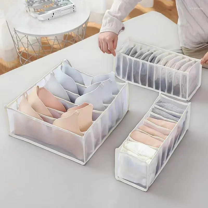 Storage Bags Underwear Bra Sock Organizer Pant Clothes Drawers Box Wardrobe Divided Bag Drawer Layered Organizing