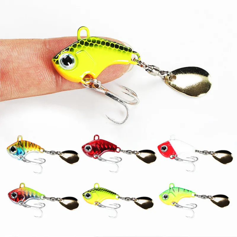 Rotating Metal VIB Bait Spinner Spoon Micro Fishing Lures 7g, 10g Or 20g  Trout Winter Hard Tackle Pesca 230801 From Shen8402, $8.96