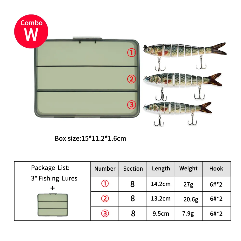 ODS Sinking Swimbait Closeout Fishing Tackle Wholesale Set 142cm