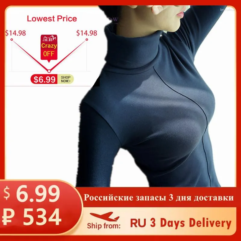 Women's Sweaters Russian Sweater Female Soft Korean Style Skinny Spring Autumn Turtleneck Women Bodycon Basic Pullovers Long Sleeve Top