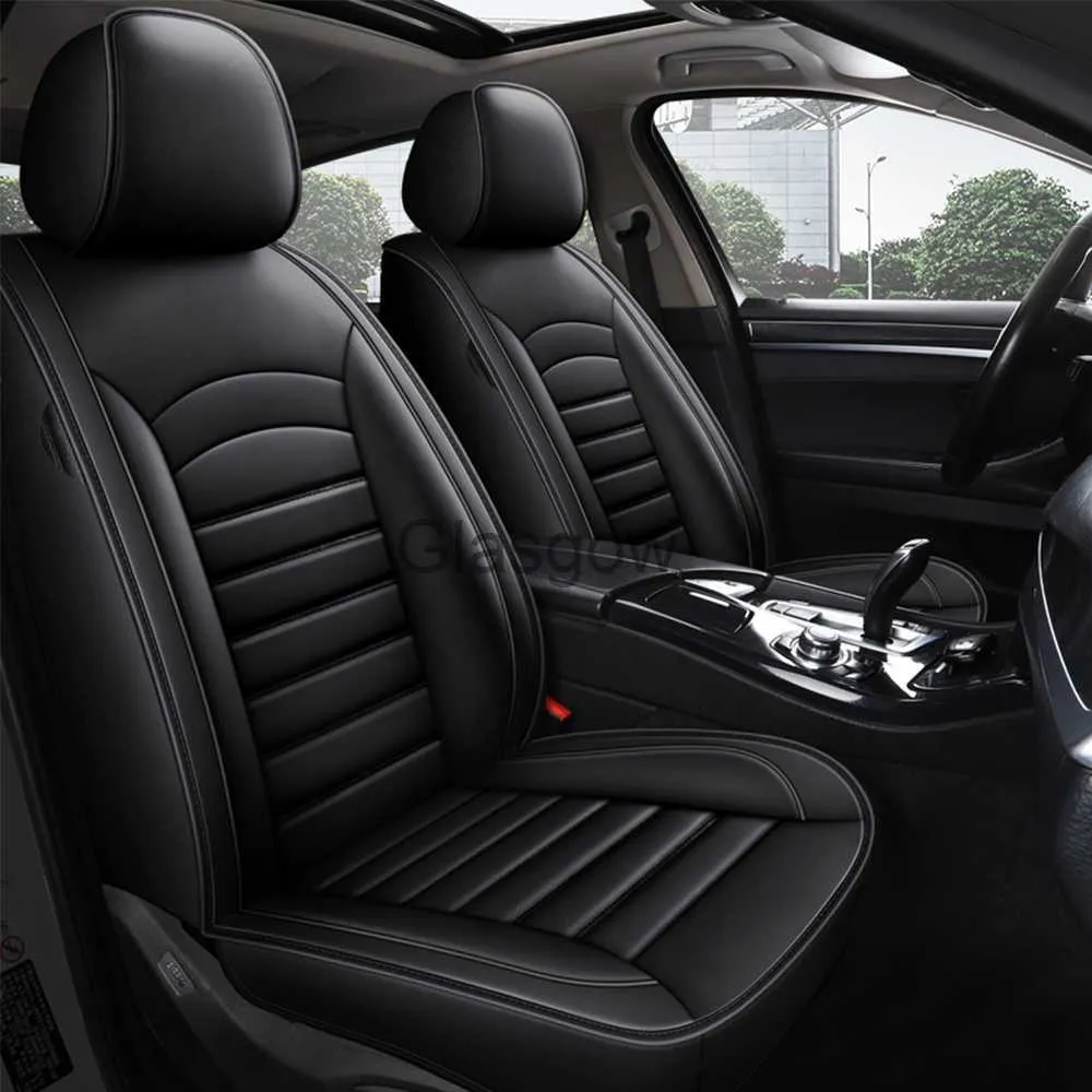 Siedzenia samochodowe skórzane okładki fotelików samochodowych dla Jetta VW Polo 9N Sedan 6R Touareg Passat B5 B6 B8 Golf 7 4 5 6 Troc Tiguan Akcesoria x0801