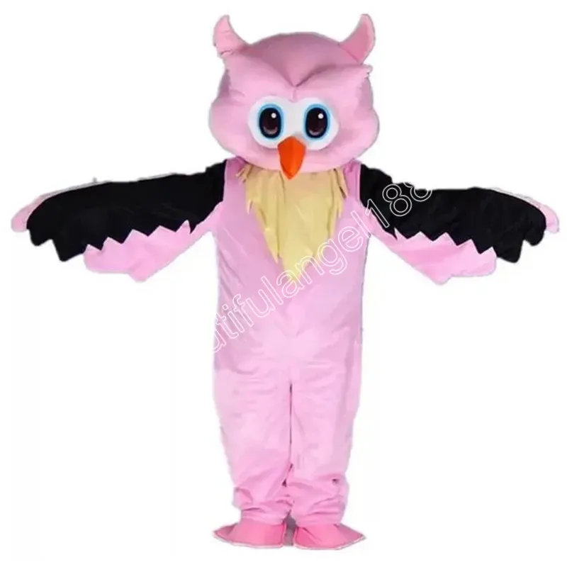 Costume Da Mascotte Di Gufo Rosa Costume Da Personaggio Dei